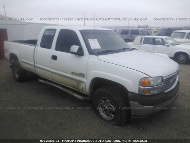 1GTHK29142E293265 - 2002 GMC SIERRA K2500 HEAVY DUTY WHITE photo 1