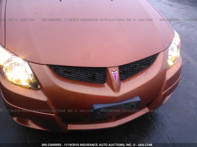 5Y2SL64874Z415269 - 2004 PONTIAC VIBE ORANGE photo 6