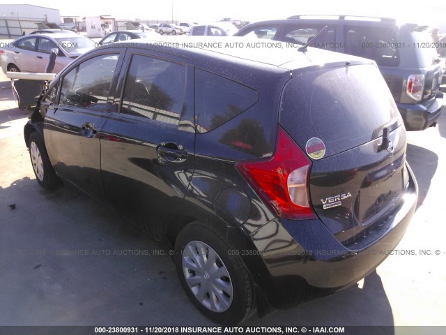 3N1CE2CP5FL441740 - 2015 NISSAN VERSA NOTE S/S PLUS/SV/SL/SR BLACK photo 3