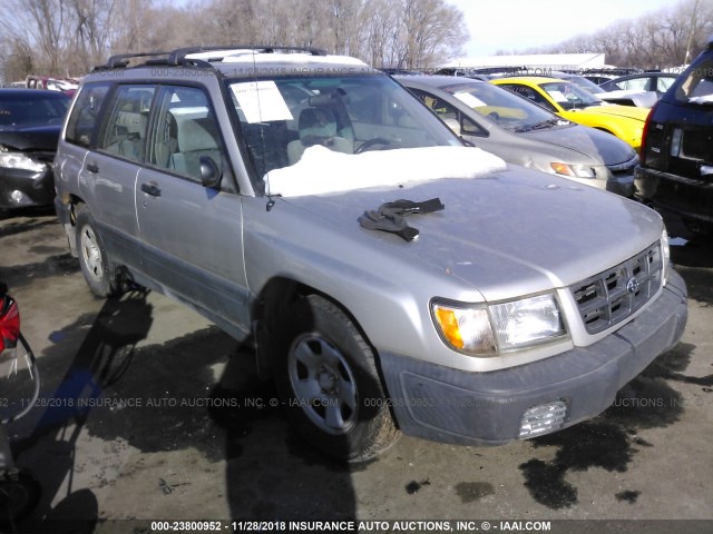 JF1SF6356YG722342 - 2000 SUBARU FORESTER L SILVER photo 1