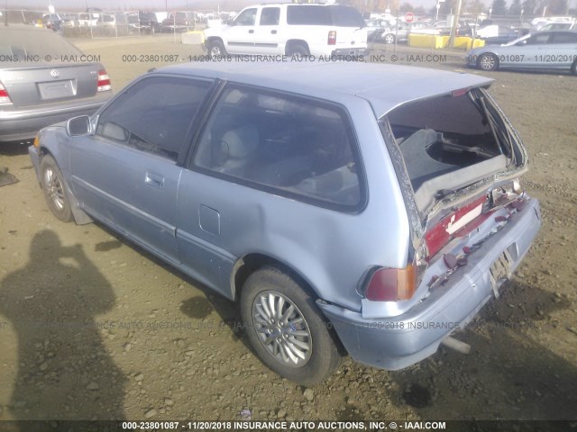 2HGED6456KH555165 - 1989 HONDA CIVIC DX Light Blue photo 3