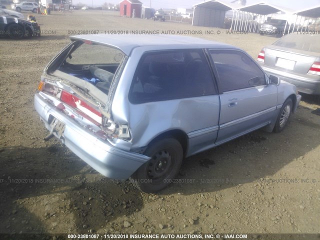 2HGED6456KH555165 - 1989 HONDA CIVIC DX Light Blue photo 4