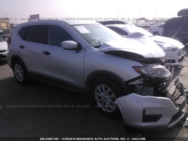 KNMAT2MT1HP599554 - 2017 NISSAN ROGUE S/SV SILVER photo 1