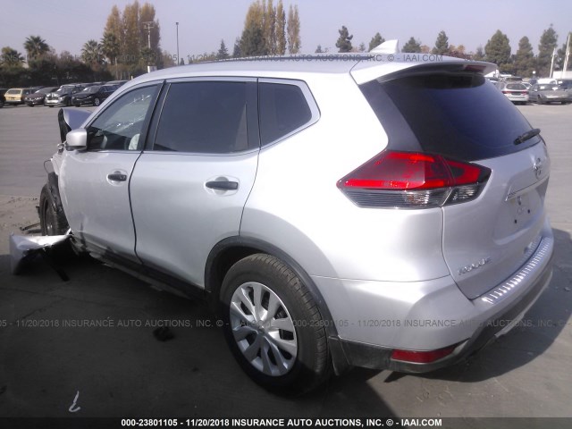 KNMAT2MT1HP599554 - 2017 NISSAN ROGUE S/SV SILVER photo 3