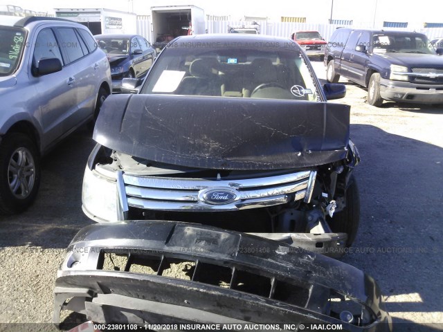 1FAHP24W58G176513 - 2008 FORD TAURUS SEL BLACK photo 6