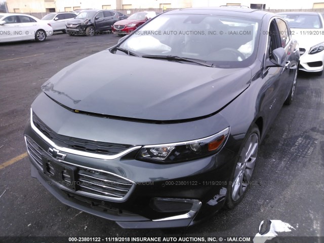 1G1ZH5SX8HF210502 - 2017 CHEVROLET MALIBU PREMIER GRAY photo 2