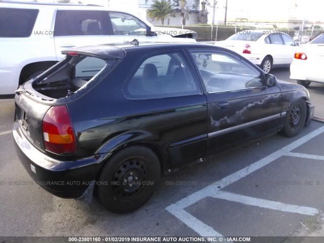 2HGEJ634XVH101006 - 1997 HONDA CIVIC DX BLACK photo 4