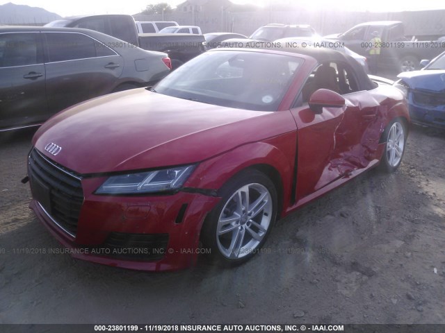 TRUT5CFV8G1010045 - 2016 AUDI TT RED photo 2