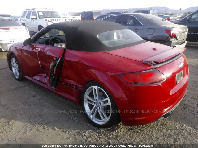 TRUT5CFV8G1010045 - 2016 AUDI TT RED photo 3