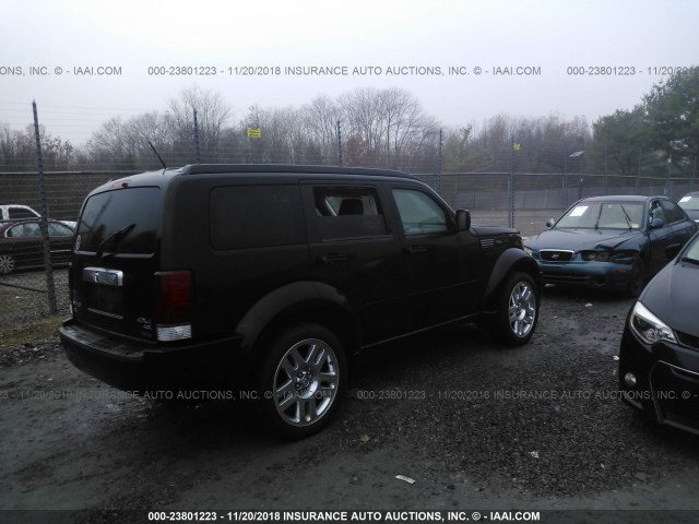 1D8GU586X7W683648 - 2007 DODGE NITRO R/T BLACK photo 4