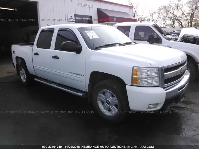 3GCEK23309G137434 - 2009 CHEVROLET SILVERADO K1500 LT WHITE photo 1