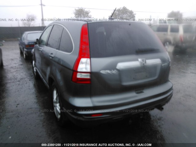 5J6RE4H77AL033234 - 2010 HONDA CR-V EXL BLACK photo 3