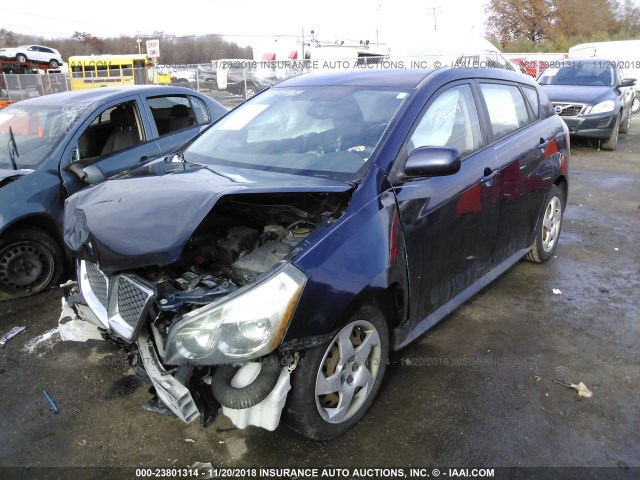 5Y2SP67829Z430432 - 2009 PONTIAC VIBE BLUE photo 2