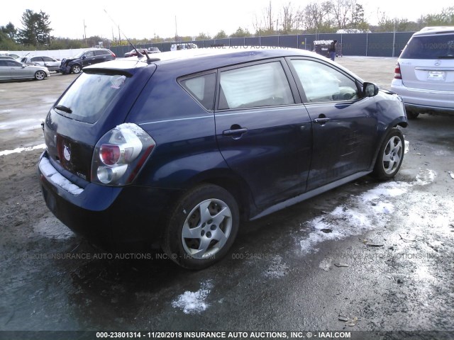 5Y2SP67829Z430432 - 2009 PONTIAC VIBE BLUE photo 4