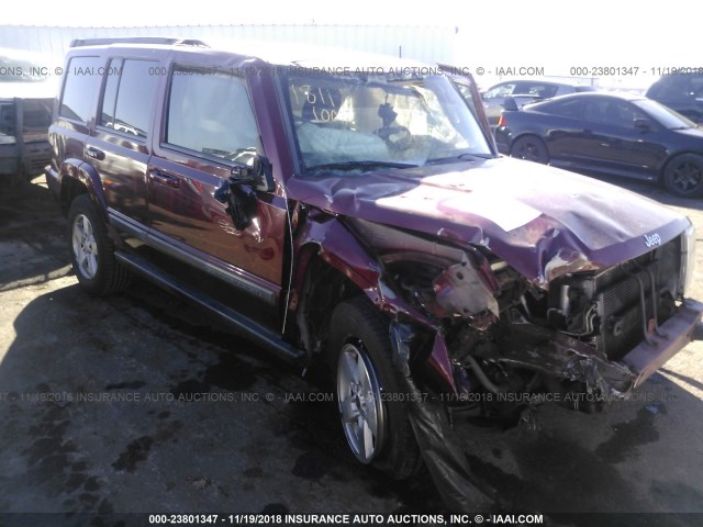 1J8HG48K07C584817 - 2007 JEEP COMMANDER Tünd qırmızı foto 1