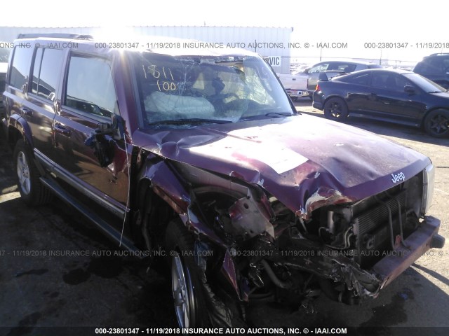 1J8HG48K07C584817 - 2007 JEEP COMMANDER Tünd qırmızı foto 6