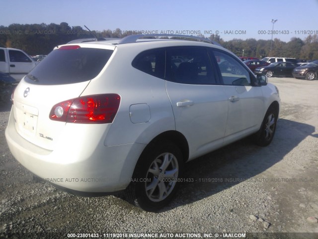 JN8AS58V29W432664 - 2009 NISSAN ROGUE S/SL WHITE photo 4