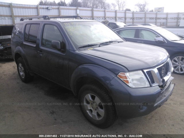 5N1AR1NB0AC624113 - 2010 NISSAN PATHFINDER S/LE/SE GRAY photo 1