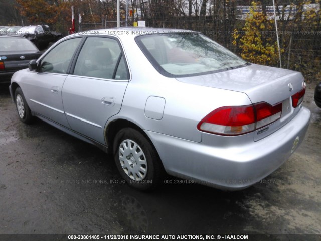 1HGCF86622A177556 - 2002 HONDA ACCORD VALUE SILVER photo 3