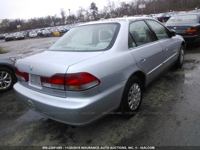 1HGCF86622A177556 - 2002 HONDA ACCORD VALUE SILVER photo 4