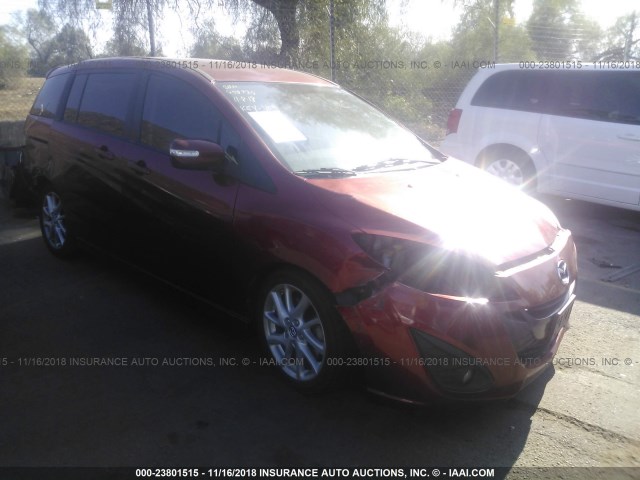 JM1CW2CL6D0149841 - 2013 MAZDA 5 RED photo 1