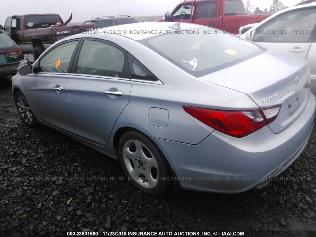 5NPEC4AB2CH368871 - 2012 HYUNDAI SONATA SE/LIMITED TEAL photo 3