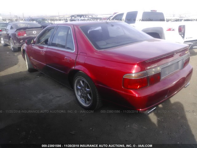 1G6KY5295YU128241 - 2000 CADILLAC SEVILLE STS RED photo 3