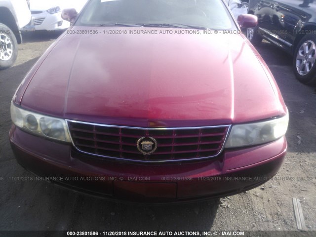 1G6KY5295YU128241 - 2000 CADILLAC SEVILLE STS RED photo 6