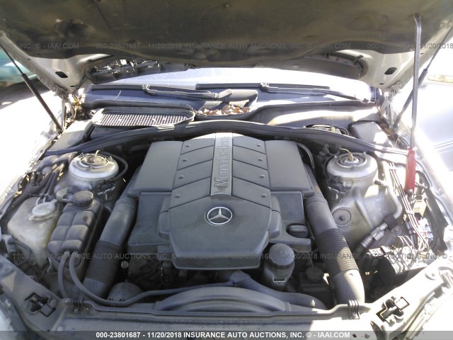 WDBNG70J31A166638 - 2001 MERCEDES-BENZ S 430 SILVER photo 10