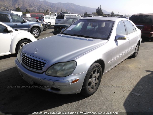 WDBNG70J31A166638 - 2001 MERCEDES-BENZ S 430 SILVER photo 2