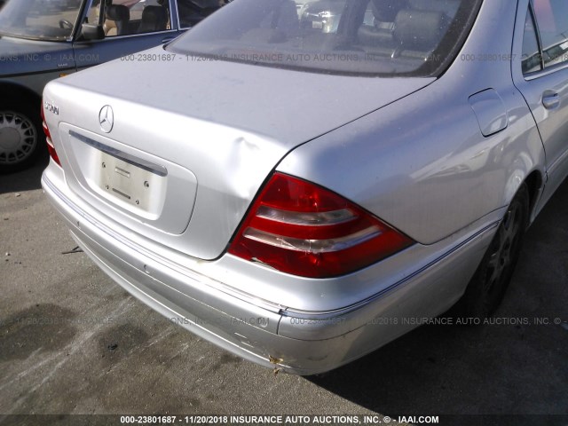 WDBNG70J31A166638 - 2001 MERCEDES-BENZ S 430 SILVER photo 6