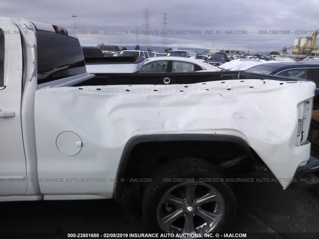 1GTR1UEC4EZ230061 - 2014 GMC SIERRA C1500 SLE WHITE photo 6