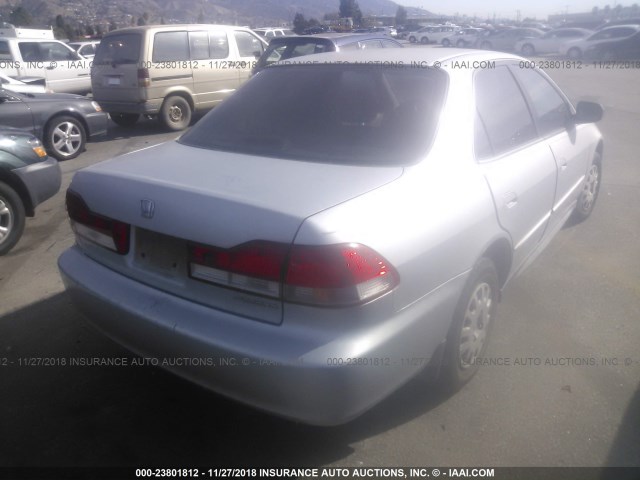 1HGCF86691A114355 - 2001 HONDA ACCORD VALUE SILVER photo 4