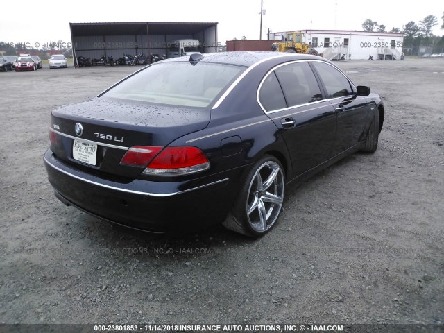 WBAHN83567DT70833 - 2007 BMW 750 Dark Blue photo 4