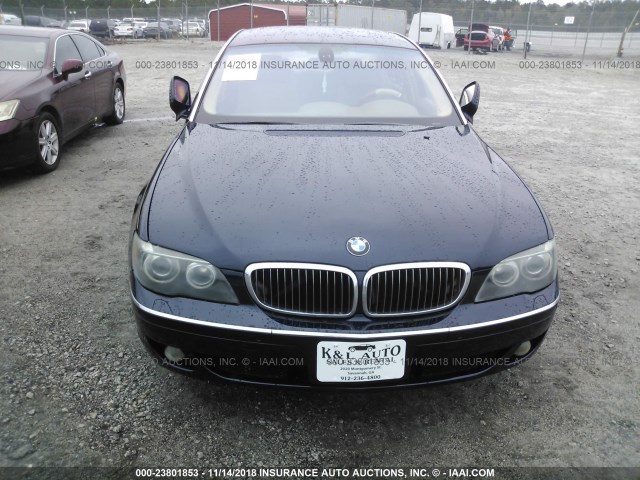 WBAHN83567DT70833 - 2007 BMW 750 Dark Blue photo 6