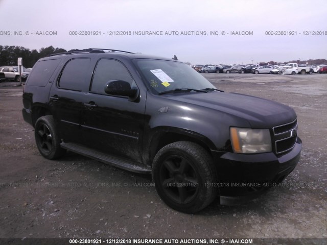 1GNFK13057J127053 - 2007 CHEVROLET TAHOE BLACK photo 1