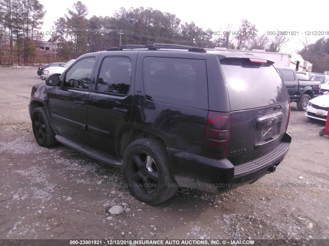 1GNFK13057J127053 - 2007 CHEVROLET TAHOE BLACK photo 3