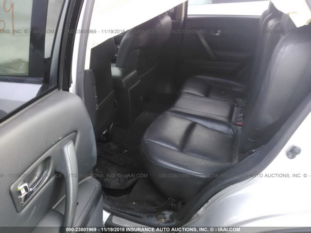 JNRAS08W67X205797 - 2007 INFINITI FX35 SILVER photo 8