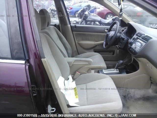 2HGES16593H609601 - 2003 HONDA CIVIC BURGUNDY photo 5