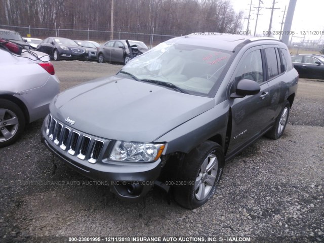 1J4NF1FB9BD244643 - 2011 JEEP COMPASS SPORT SILVER photo 2