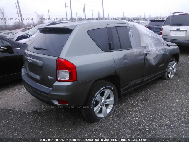 1J4NF1FB9BD244643 - 2011 JEEP COMPASS SPORT SILVER photo 4