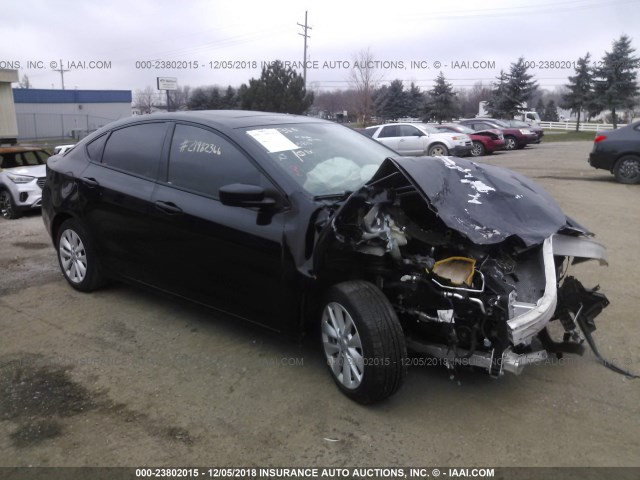 1C3CDFBB0ED903207 - 2014 DODGE DART SXT BLACK photo 1