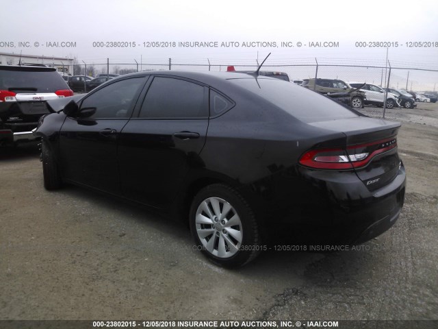 1C3CDFBB0ED903207 - 2014 DODGE DART SXT BLACK photo 3