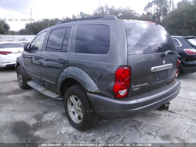 1D4HB58N04F205043 - 2004 DODGE DURANGO LIMITED GRAY photo 3