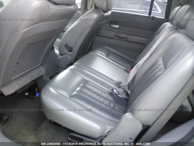 1D4HB58N04F205043 - 2004 DODGE DURANGO LIMITED GRAY photo 8