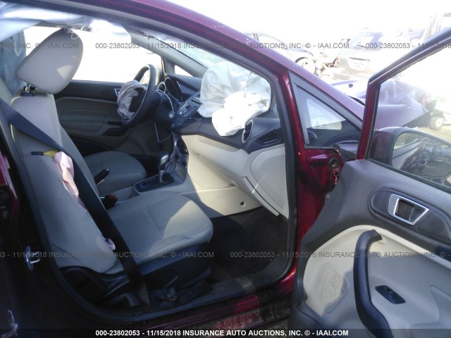 3FADP4BJ7EM233118 - 2014 FORD FIESTA SE RED photo 5