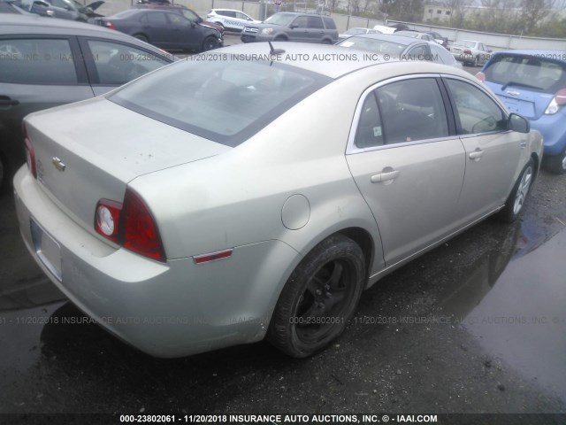 1G1ZB5EB7AF307780 - 2010 CHEVROLET MALIBU LS 金色 照片 4