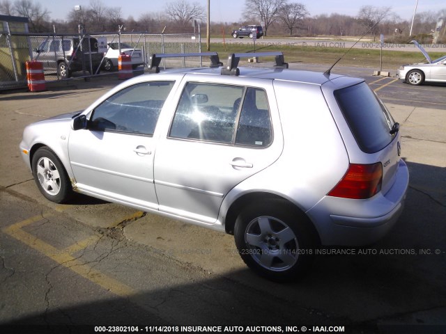 9BWGR61J044043921 - 2004 VOLKSWAGEN GOLF GLS TDI SILVER photo 3