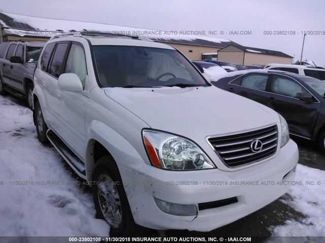 JTJBT20X760098104 - 2006 LEXUS GX 470 WHITE photo 1