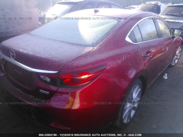 JM1GJ1V58F1180174 - 2015 MAZDA 6 TOURING RED photo 4